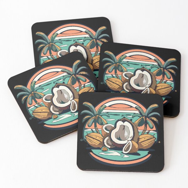 Item preview, Coconut Tree and Tropical Island designed and sold by desinganddecor.