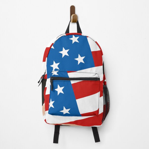 Item preview, man with a gun on the background of the USA flag designed and sold by wectorworld.