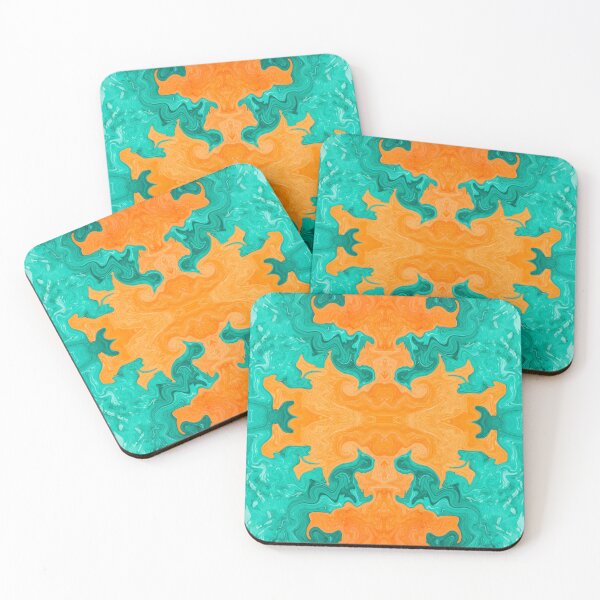 Item preview, Orange and Green seamless pattern designed and sold by Fantacaroo Designs.