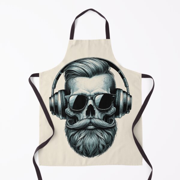 Item preview, Skull wearing Headphones #7 designed and sold by elektronen.
