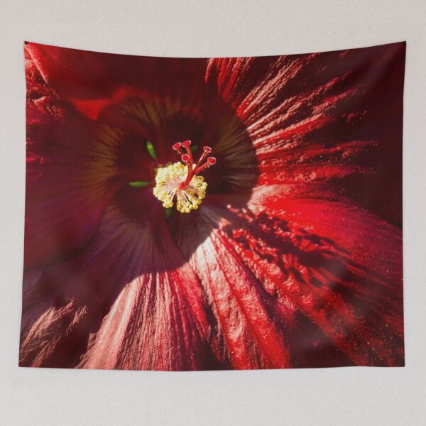 Item preview, Heartwarming Hibiscus Bloom in Rich Blood Red designed and sold by Georgia Mizuleva.