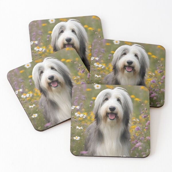 Item preview, Charismatic Bearded Collie Wild Flowers designed and sold by HeavenRoad.