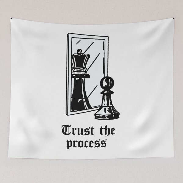 Item preview, Trust the Process chess designed and sold by BashPIXIE.