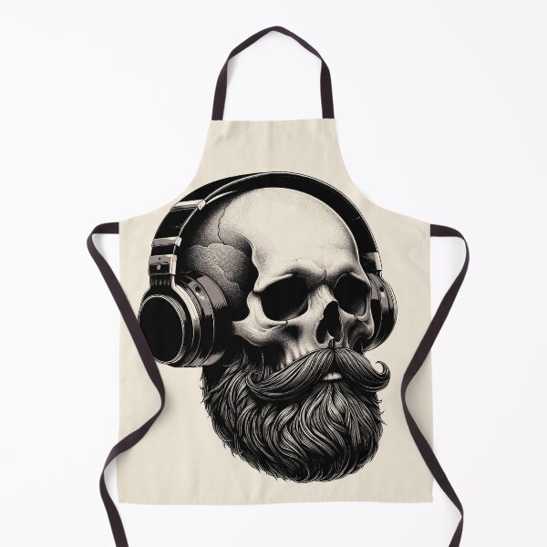 Item preview, Skull wearing Headphones #8 designed and sold by elektronen.