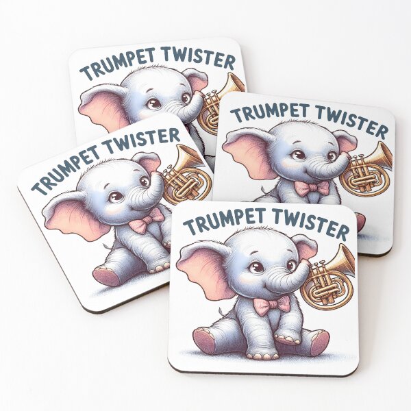 Item preview, Baby Elephant: Trumpet Twister designed and sold by Dungeon-Depot.