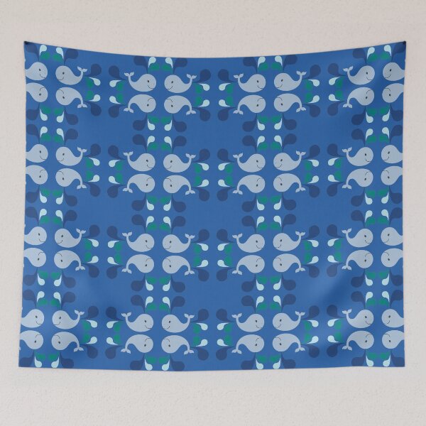 Item preview, Cute Blue Whale Pattern  designed and sold by Giftables.