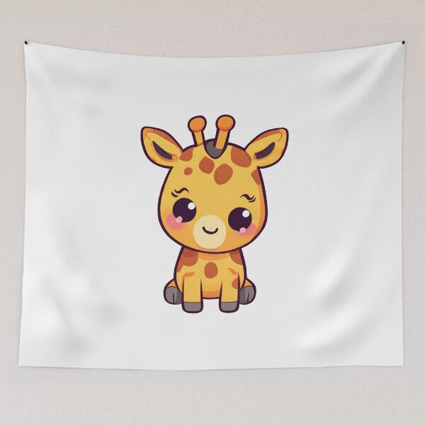 Item preview, Cute giraffe, baby giraffe, kawaii giraffe designed and sold by PurpleWay.