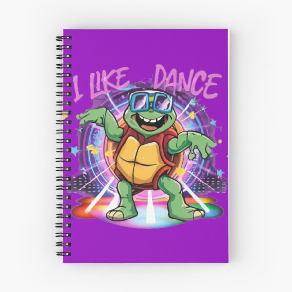Item preview, A dancing turtle in disco lights with the text 'I like dance' designed and sold by Tomasz  Siennicki.