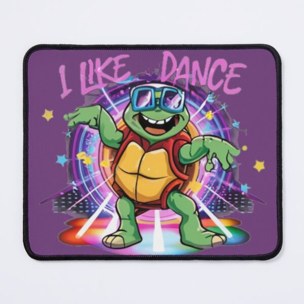 Item preview, A dancing turtle in disco lights with the text 'I like dance' designed and sold by Tomasz  Siennicki.