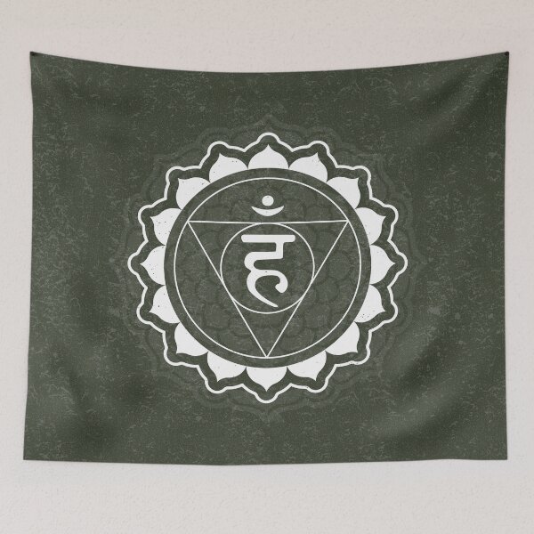 Item preview, Throat Chakra Mandala - Pine + Snow designed and sold by Irene Estelle.