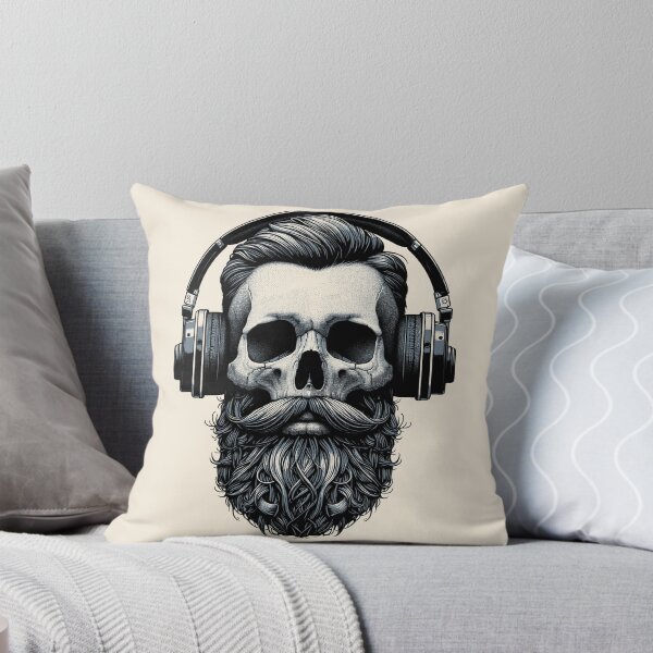 Item preview, Skull wearing Headphones #9 designed and sold by elektronen.