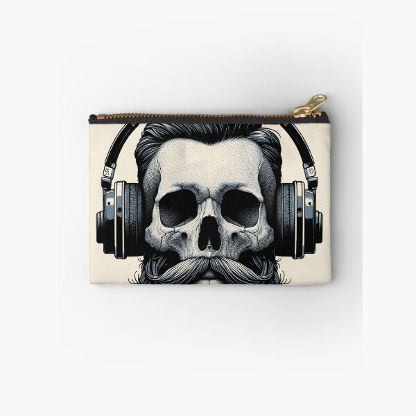 Item preview, Skull wearing Headphones #9 designed and sold by elektronen.