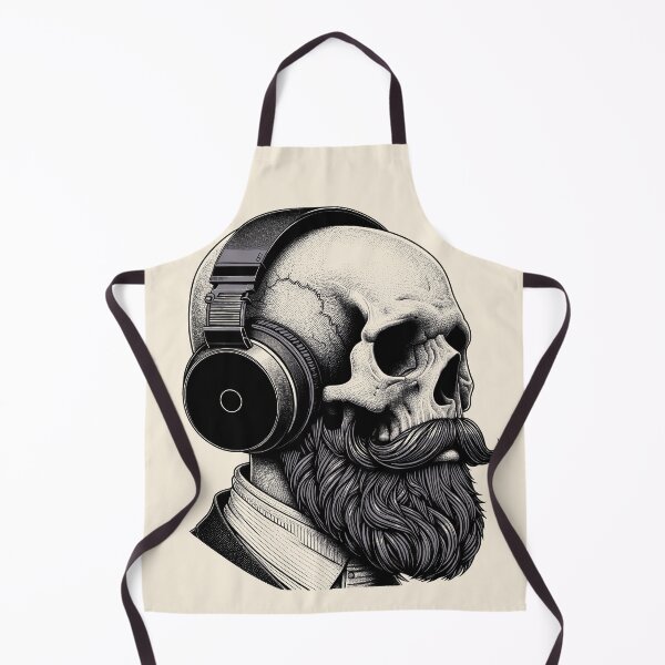 Item preview, Skull wearing Headphones #10 designed and sold by elektronen.