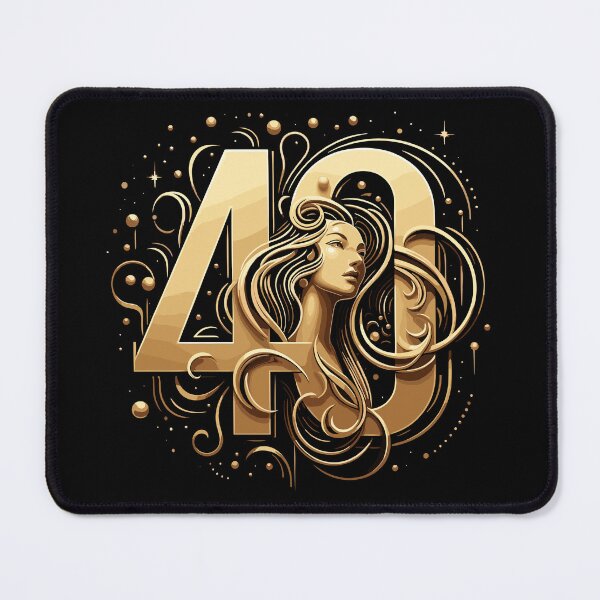 Item preview, 40 years gold woman 40th birthday gift designed and sold by Pineapple-Tree.