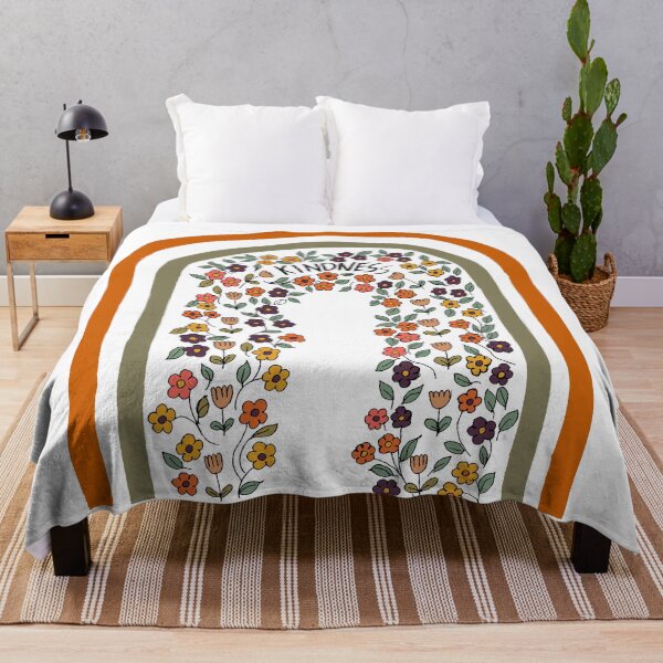 Item preview, Kindness rainbow flowers orange yellow purple flowers designed and sold by BALCONYDOORS.
