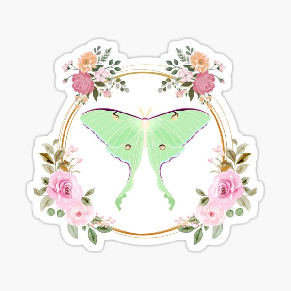 Artikel-Vorschau von Mondmotte mit Blumen und Rosen, designt und verkauft von MeritShop.