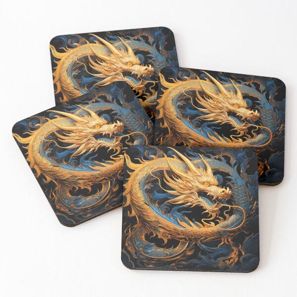 Item preview, The majestic golden dragon designed and sold by mimdigital.