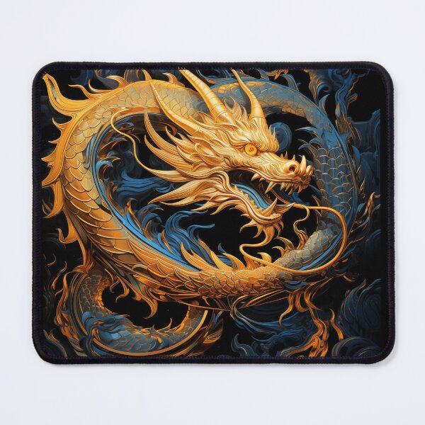 Item preview, The majestic golden dragon designed and sold by mimdigital.
