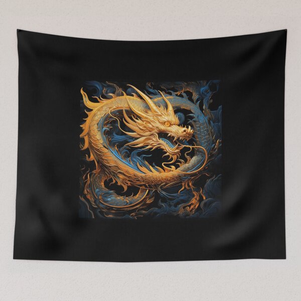 Item preview, The majestic golden dragon designed and sold by mimdigital.