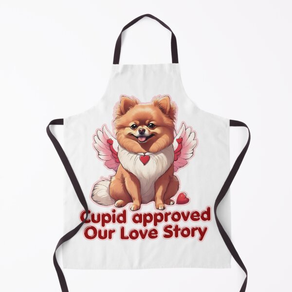Item preview, Valentine Cupid Cute Miniature Spitz Dog - Cupid approved our love story. Happy Valentines Day designed and sold by GoodyPaws.