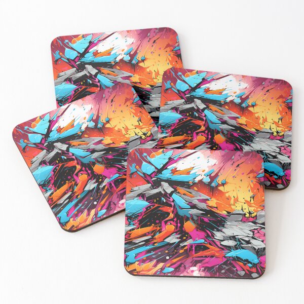 Item preview, Colorful Abstract Explosion Art designed and sold by GiveMeMood.