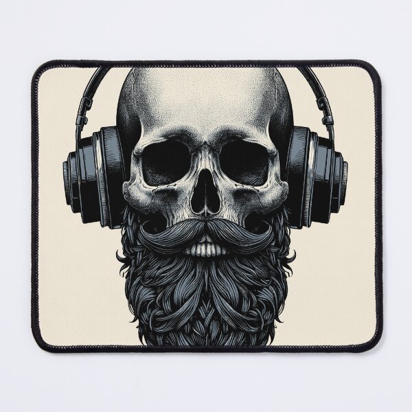 Item preview, Skull wearing Headphones #11 designed and sold by elektronen.