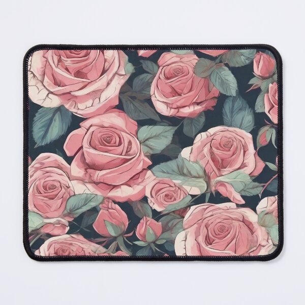 Item preview, pink rose pattern  designed and sold by zanyxy.