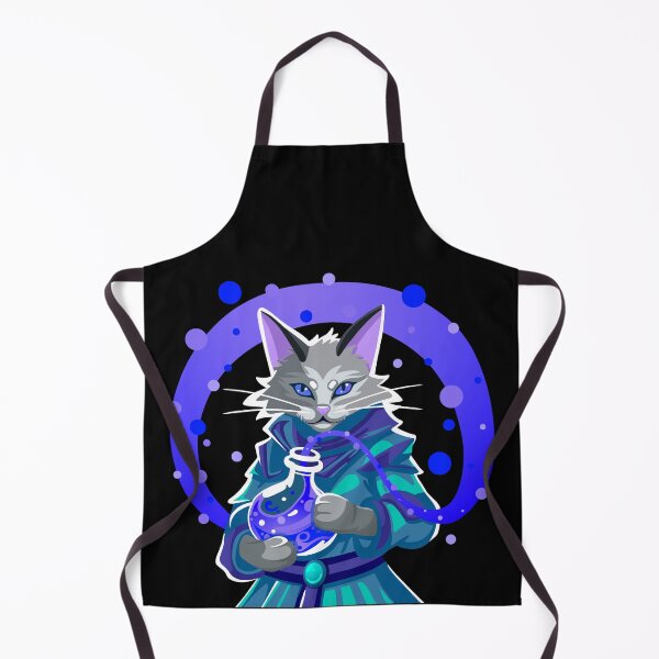 Item preview, Sorcerer Cat with Swirling Potion - Blue designed and sold by Geobat.