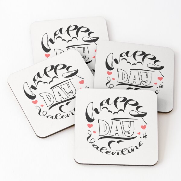 Item preview, Happy Valentine's Day Typography: Minimalist Elegance in Black, White, and Red designed and sold by SplashTastic.