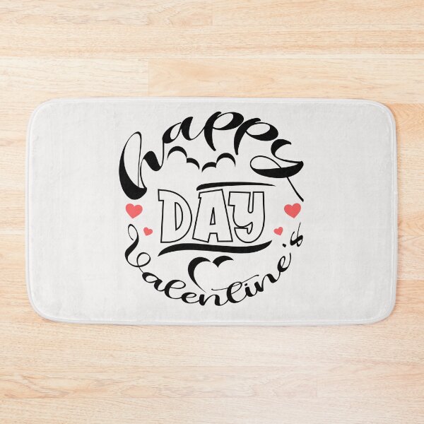 Item preview, Happy Valentine's Day Typography: Minimalist Elegance in Black, White, and Red designed and sold by SplashTastic.