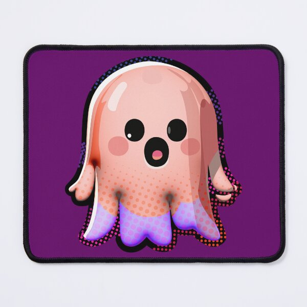 Item preview, Super cute little pink octopus kawaii ghost designed and sold by ladstudio.