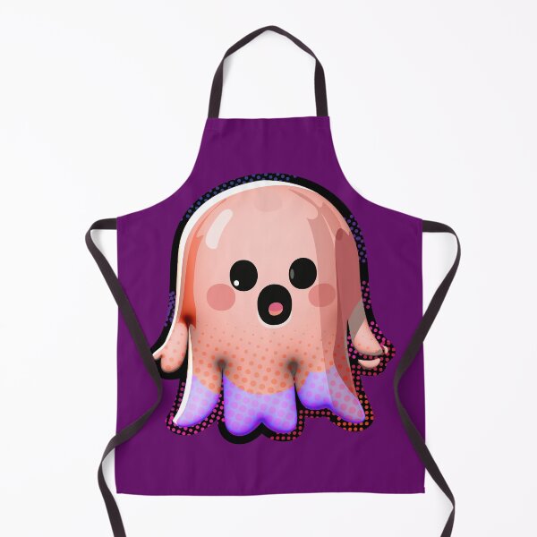 Item preview, Super cute little pink octopus kawaii ghost designed and sold by ladstudio.