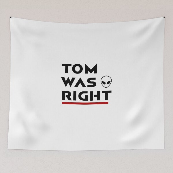 Item preview, Tom was  right,Aliens exist Sticker  designed and sold by MasterDesgn.