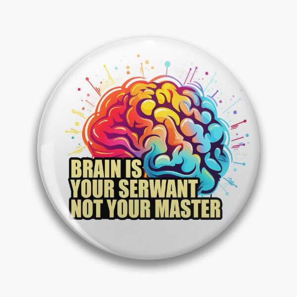 Item preview, Brain is your serwant not your master, mindfulness designed and sold by Szkicerka.