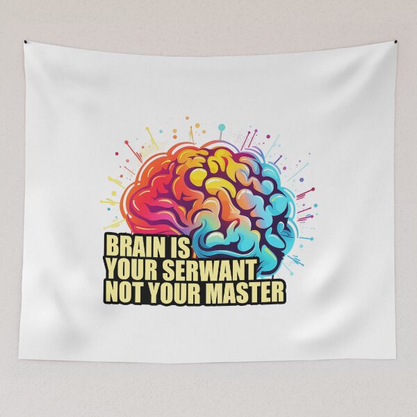 Item preview, Brain is your serwant not your master, mindfulness designed and sold by Szkicerka.