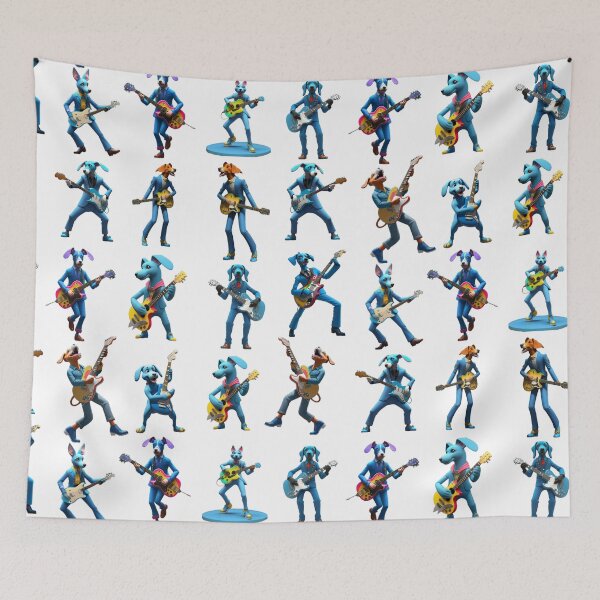 Item preview, Blue Suede Hound Dogs designed and sold by 5C-Artwork.