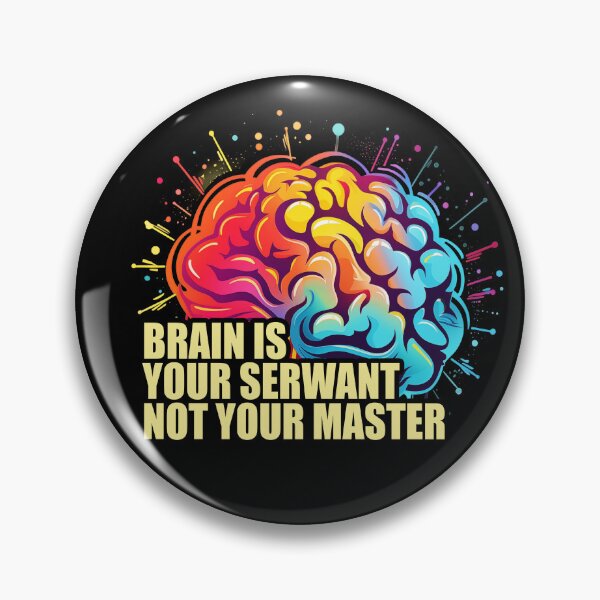 Item preview, Brain is your serwant not your master, mindfulness designed and sold by Szkicerka.