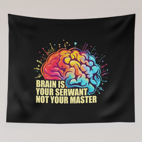 Item preview, Brain is your serwant not your master, mindfulness designed and sold by Szkicerka.