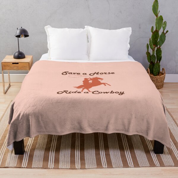 Item preview, Bachelorette Party Save a Horse, Ride a Cowboy pink and peach graphic with cute cowboy hat designed and sold by mainsqueezemar.