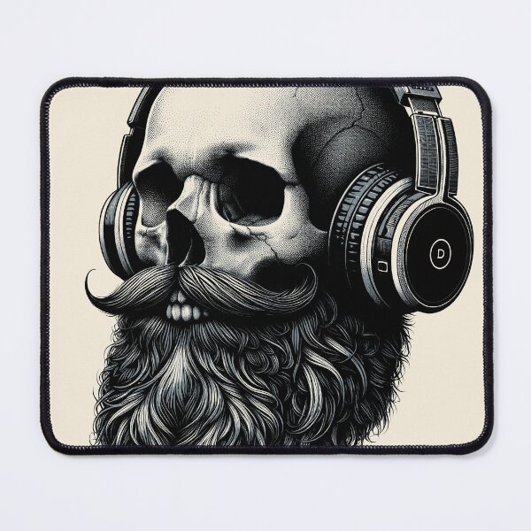 Item preview, Skull wearing Headphones #13 designed and sold by elektronen.