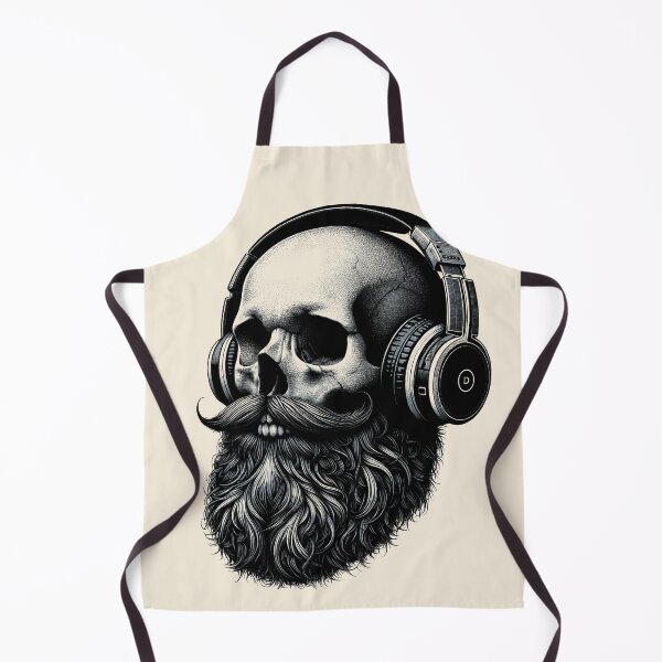 Item preview, Skull wearing Headphones #13 designed and sold by elektronen.