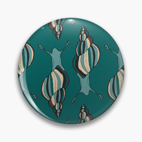 Item preview, teal striped snails designed and sold by kobyakov.