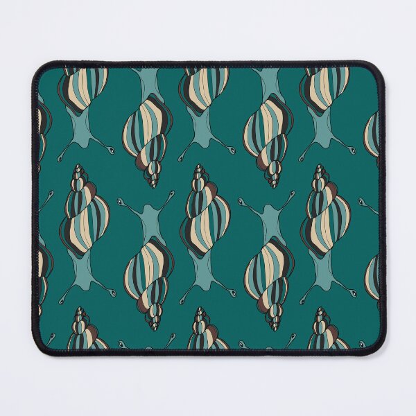 Item preview, teal striped snails designed and sold by kobyakov.