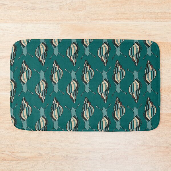 Item preview, teal striped snails designed and sold by kobyakov.