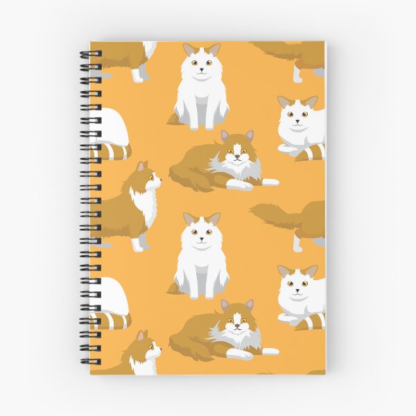 Item preview, Cat Norwegian Forest Turkish Van Cartoon Pattern designed and sold by SUPERHERON.