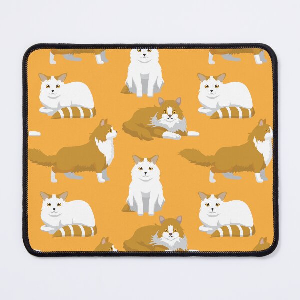 Item preview, Cat Norwegian Forest Turkish Van Cartoon Pattern designed and sold by SUPERHERON.