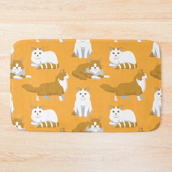 Item preview, Cat Norwegian Forest Turkish Van Cartoon Pattern designed and sold by SUPERHERON.
