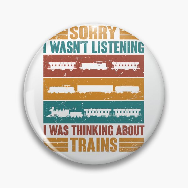 Item preview, Funny Locomotive Railway Graphic Sorry Not Listening Vintage designed and sold by roboartpixel.