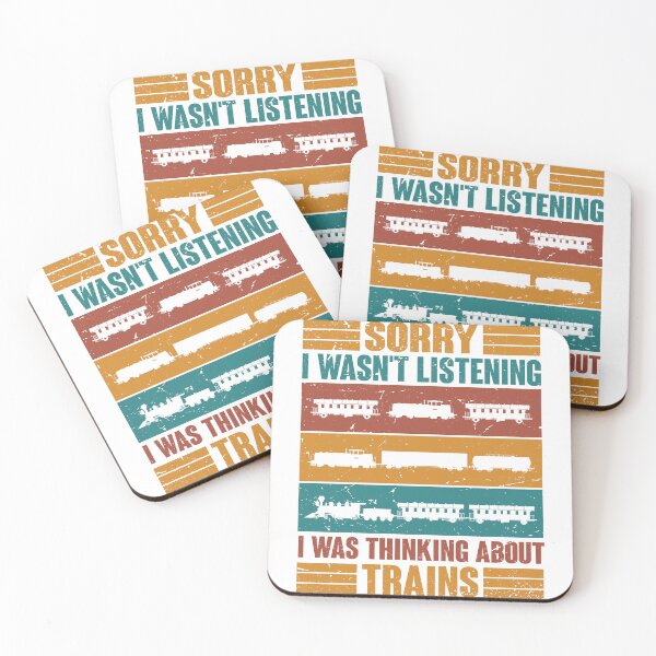 Item preview, Funny Locomotive Railway Graphic Sorry Not Listening Vintage designed and sold by roboartpixel.