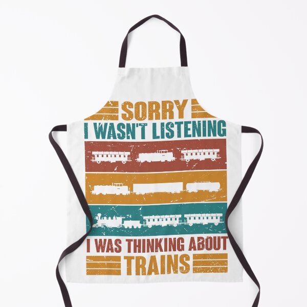 Item preview, Funny Locomotive Railway Graphic Sorry Not Listening Vintage designed and sold by roboartpixel.